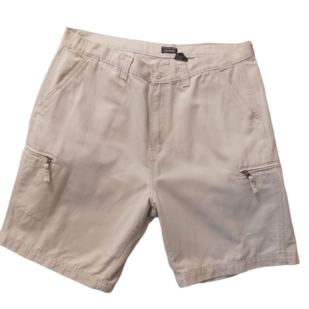 Colours by Alexander‎ Julian Shorts Mens Size 36 Beige Tan Cotton Casual Preppy